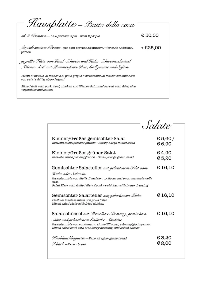 Speisekarte photo 5