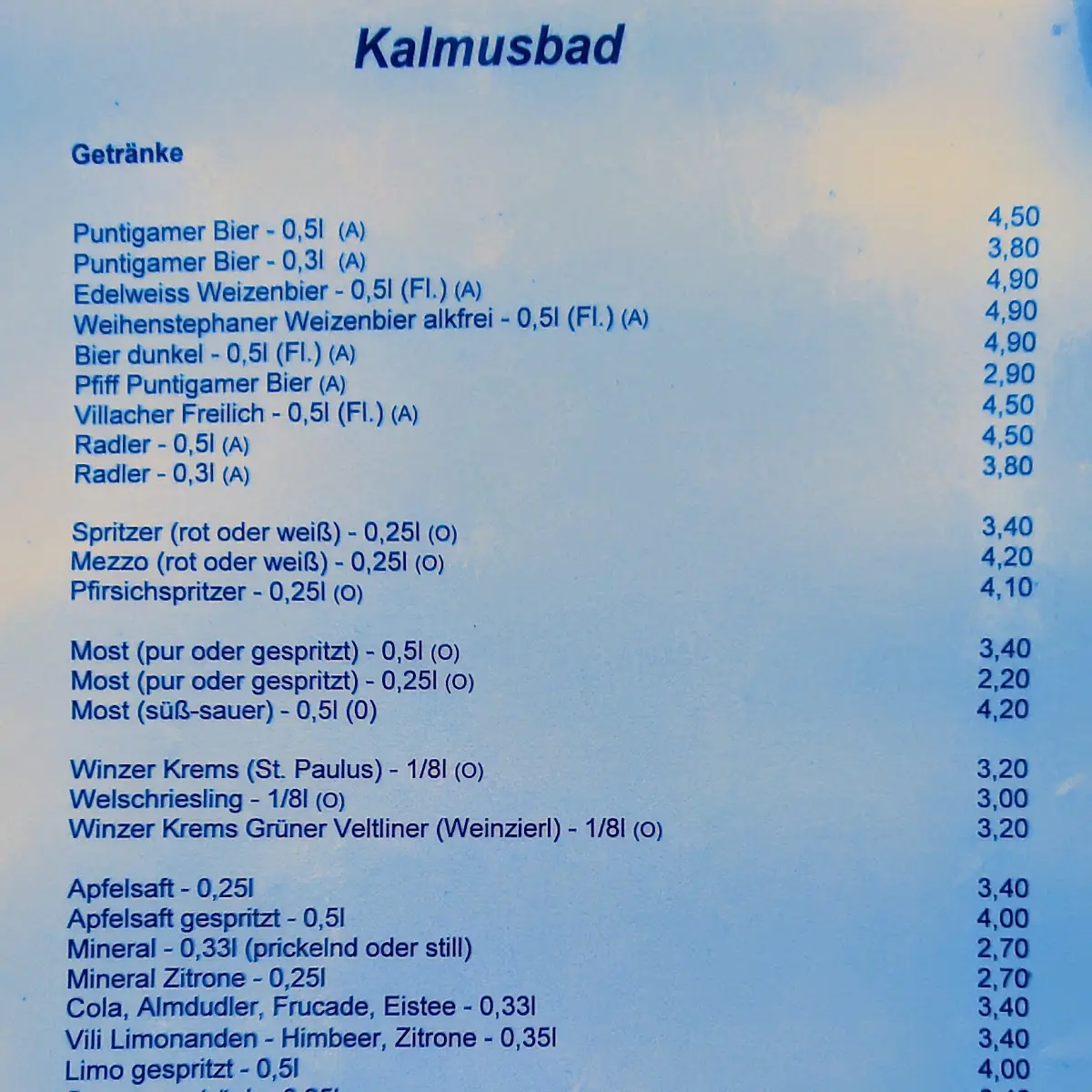 Speisekarte photo 3