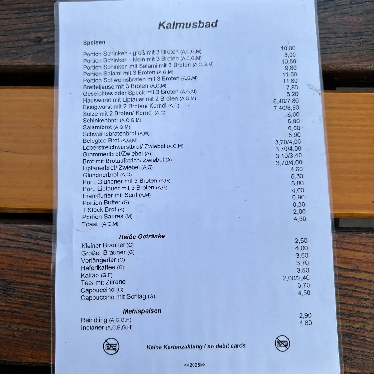 Speisekarte photo 4