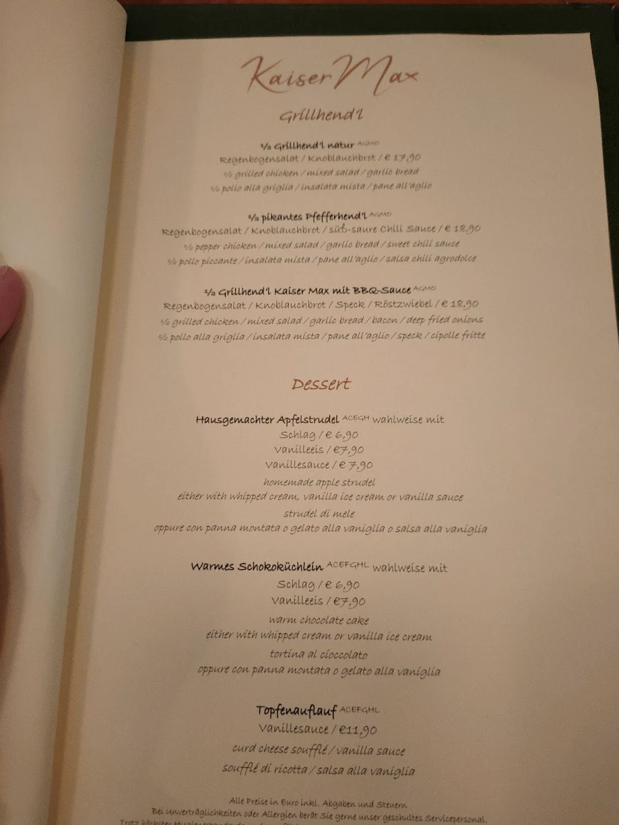 Speisekarte photo 6