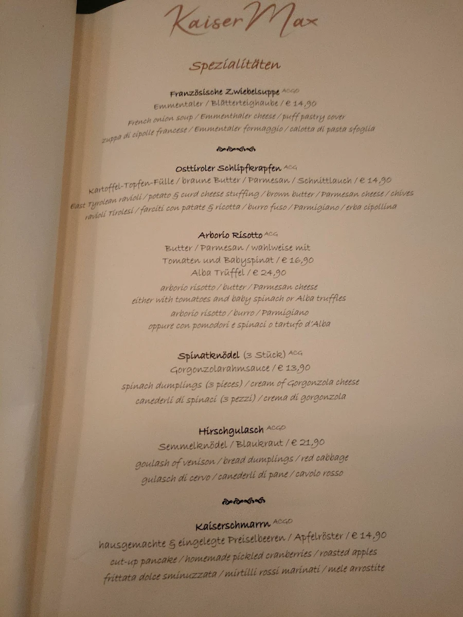 Speisekarte photo 7