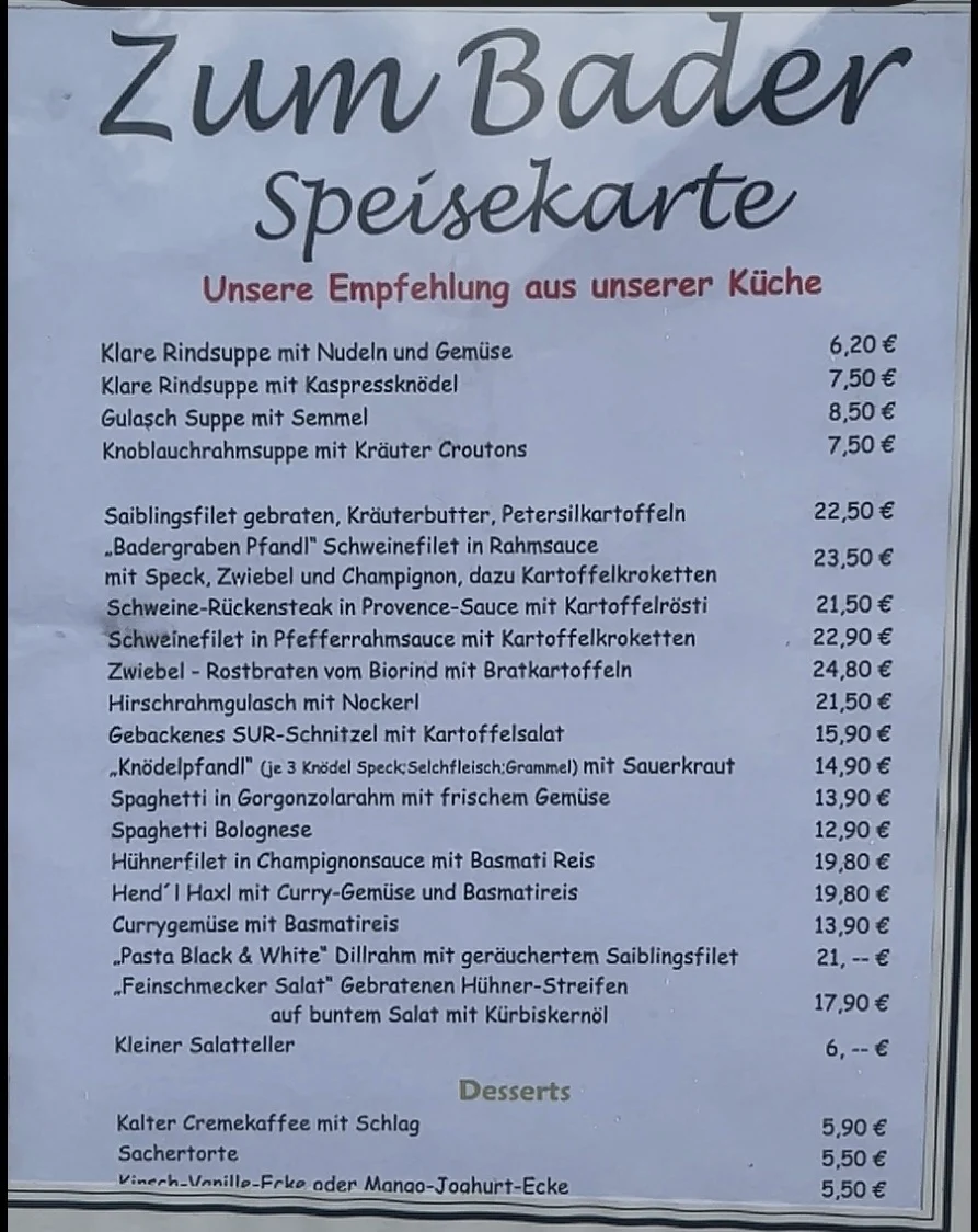 Speisekarte photo 3