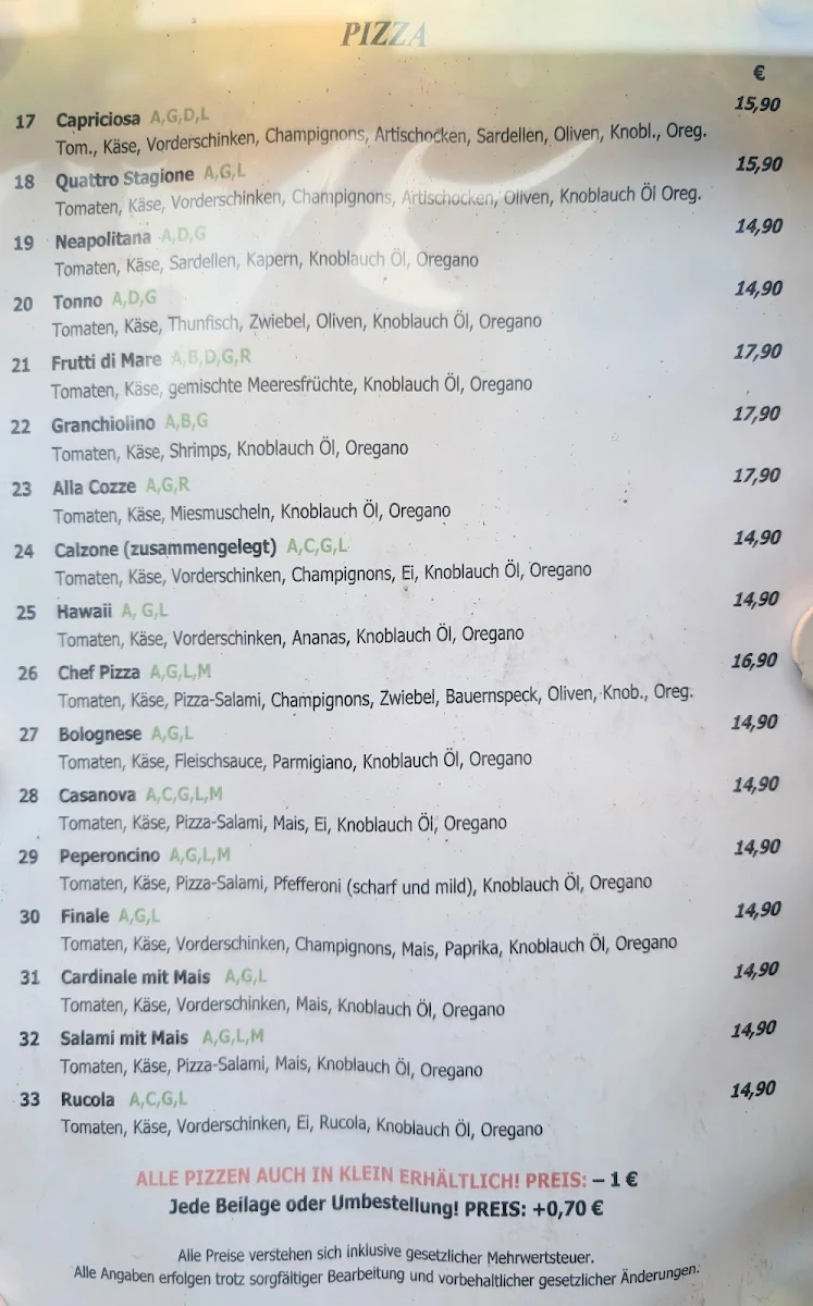 Speisekarte photo 1