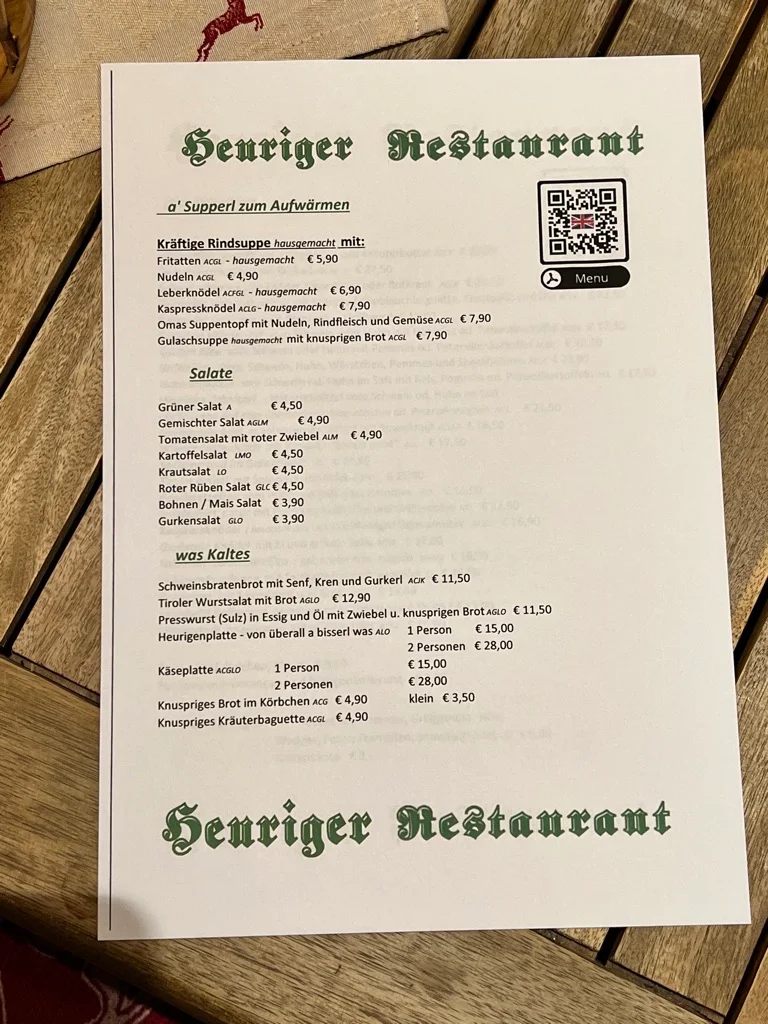 Speisekarte photo 1