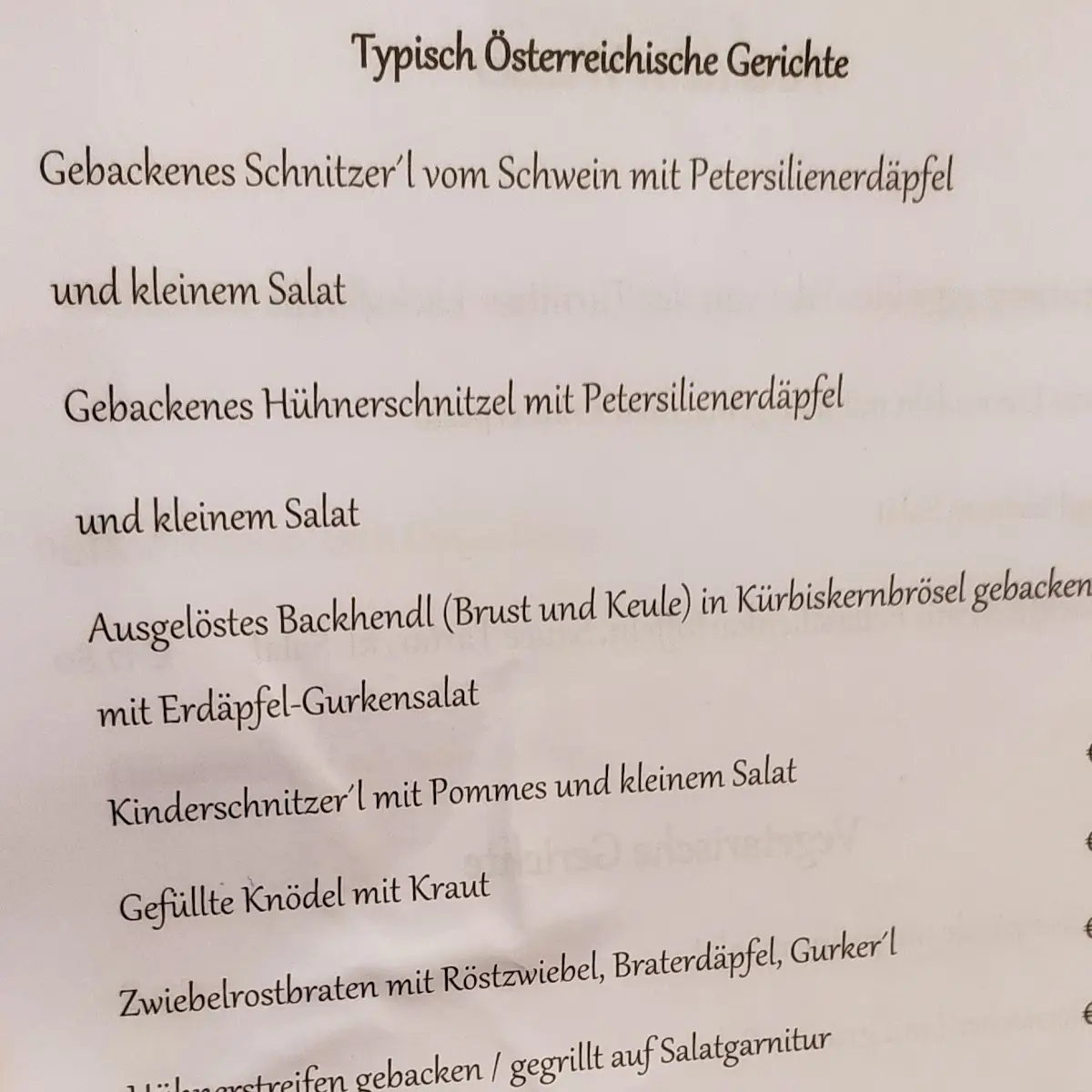 Speisekarte photo 8