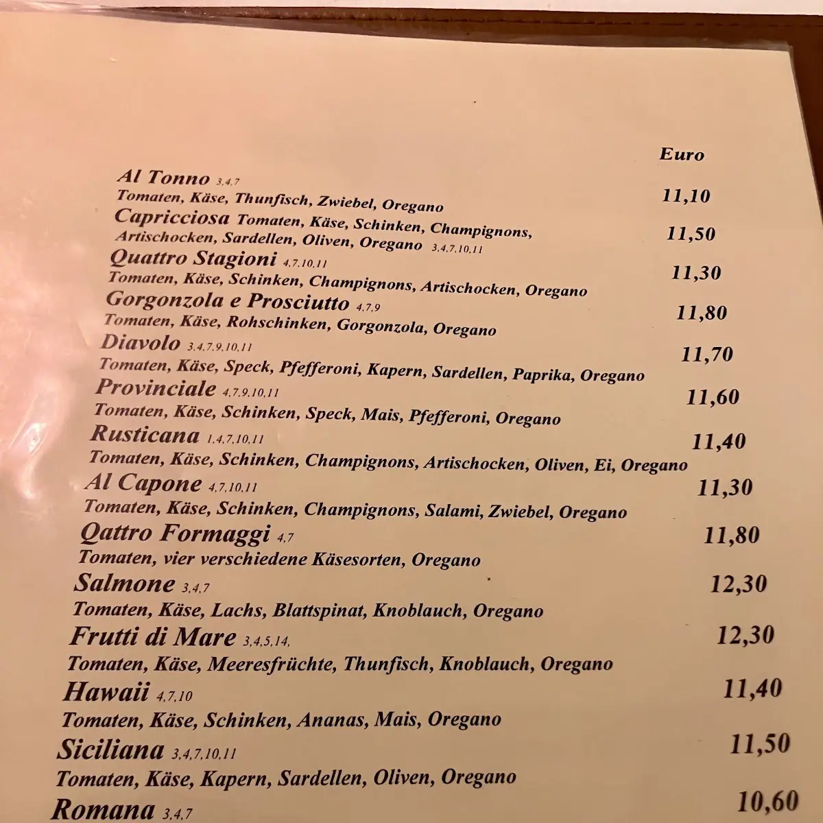 Speisekarte photo 1