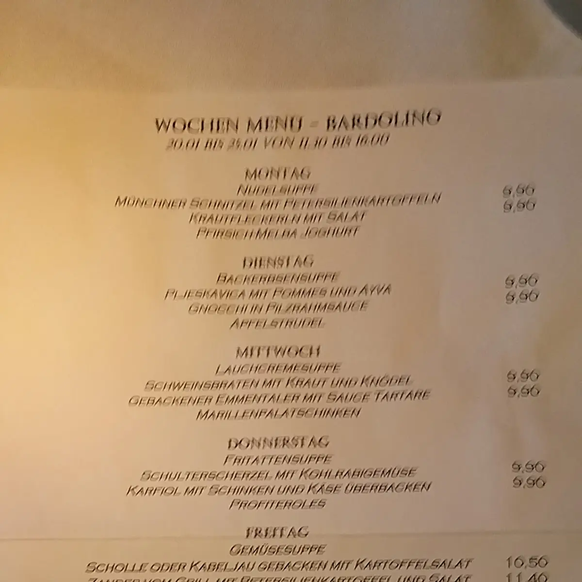 Speisekarte photo 2