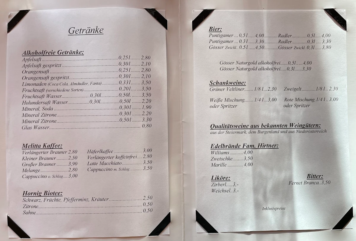 Speisekarte photo 1