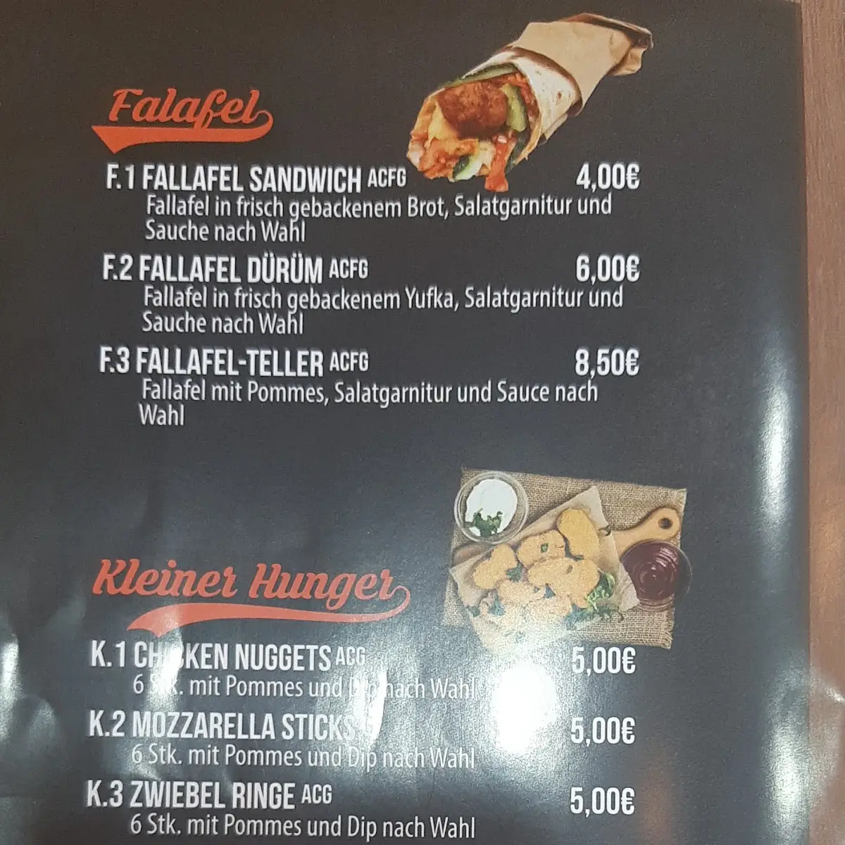 Speisekarte photo 1