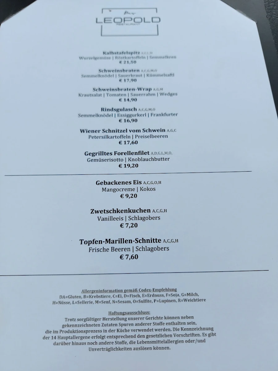 Speisekarte photo 4