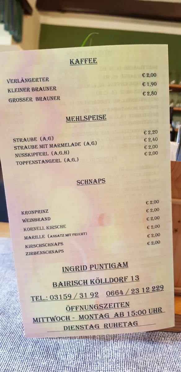 Speisekarte photo 2