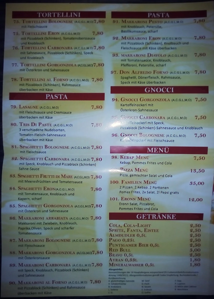 Speisekarte photo 3