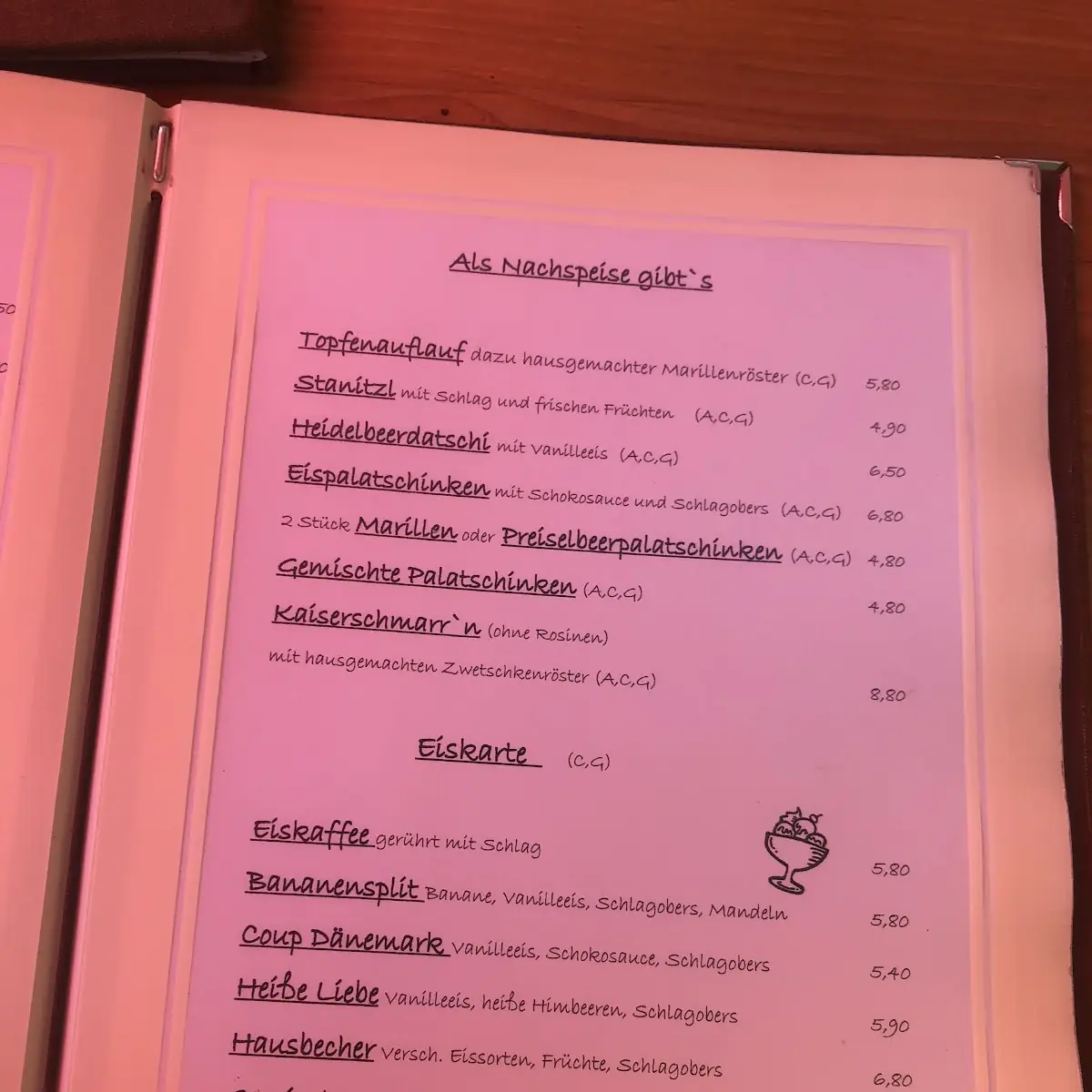 Speisekarte photo 1