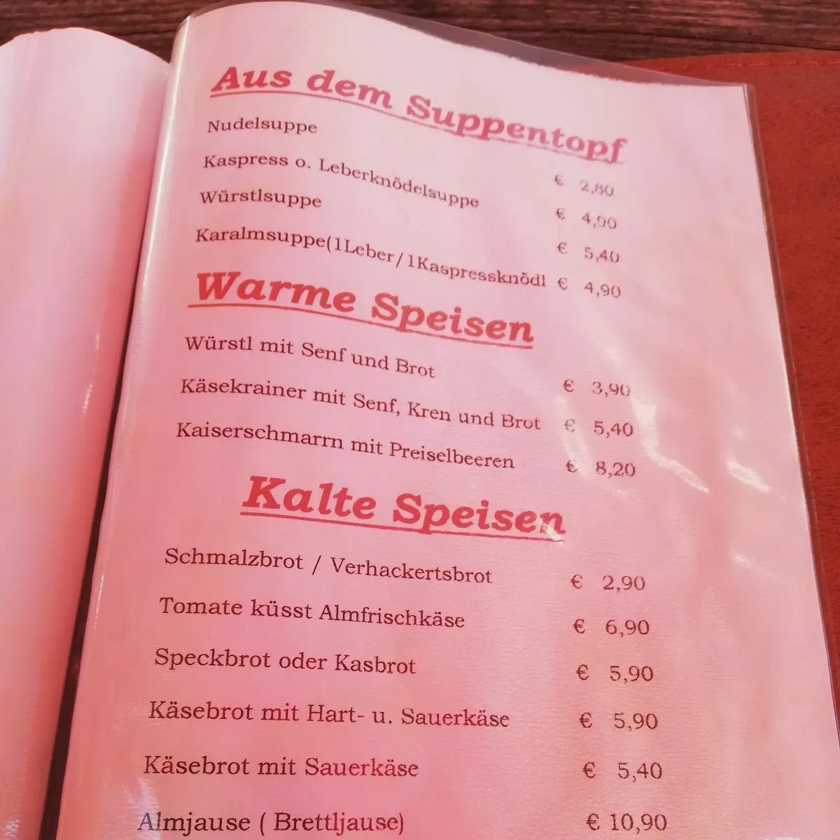 Speisekarte photo 4