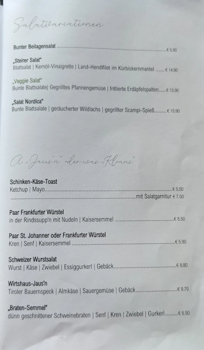Speisekarte photo 5