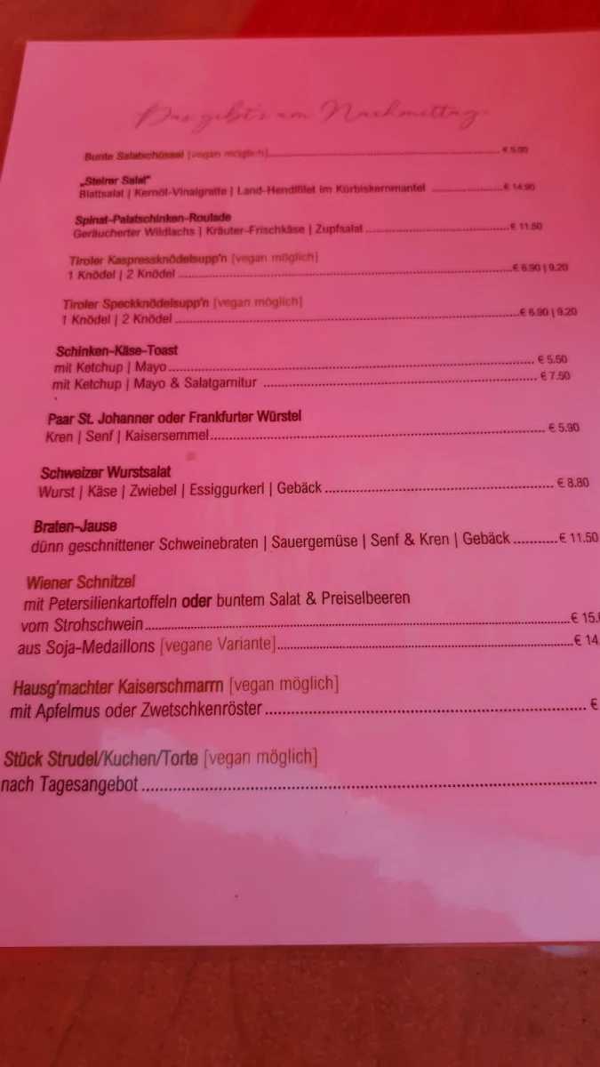Speisekarte photo 7