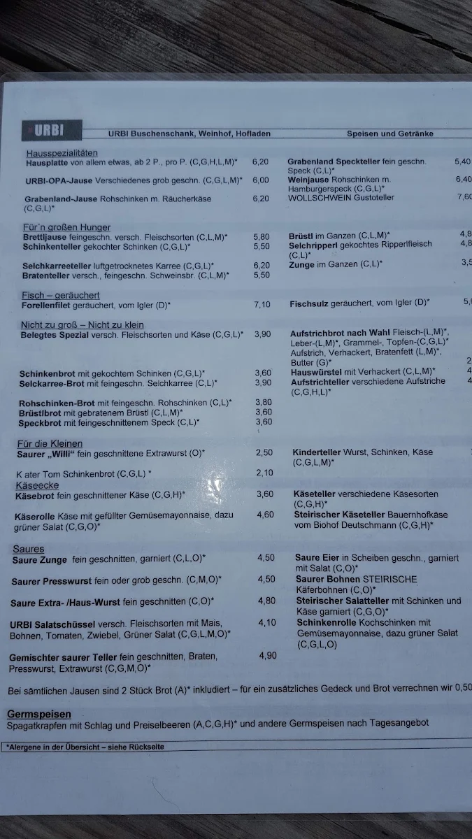 Speisekarte photo 2