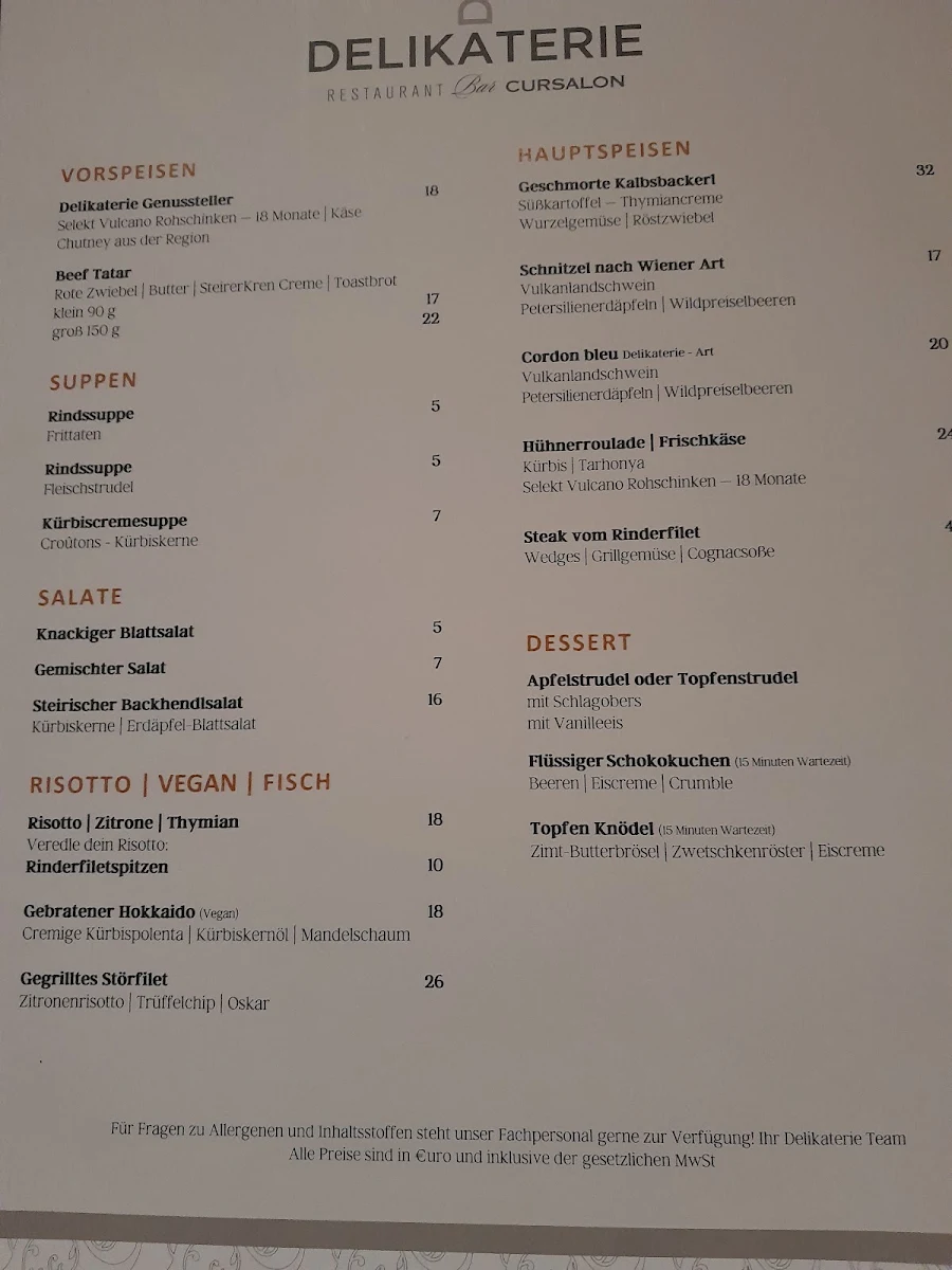 Speisekarte photo 3