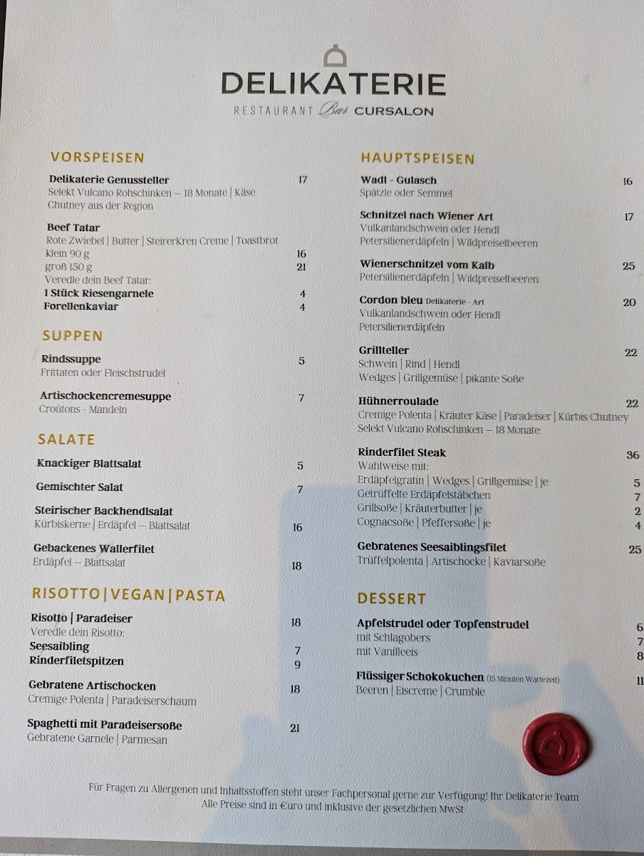Speisekarte photo 4