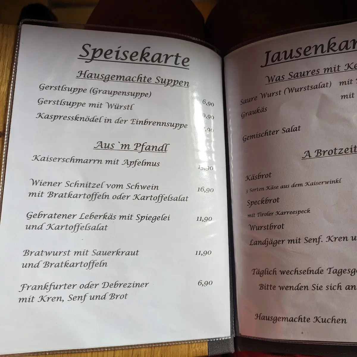 Speisekarte photo 1
