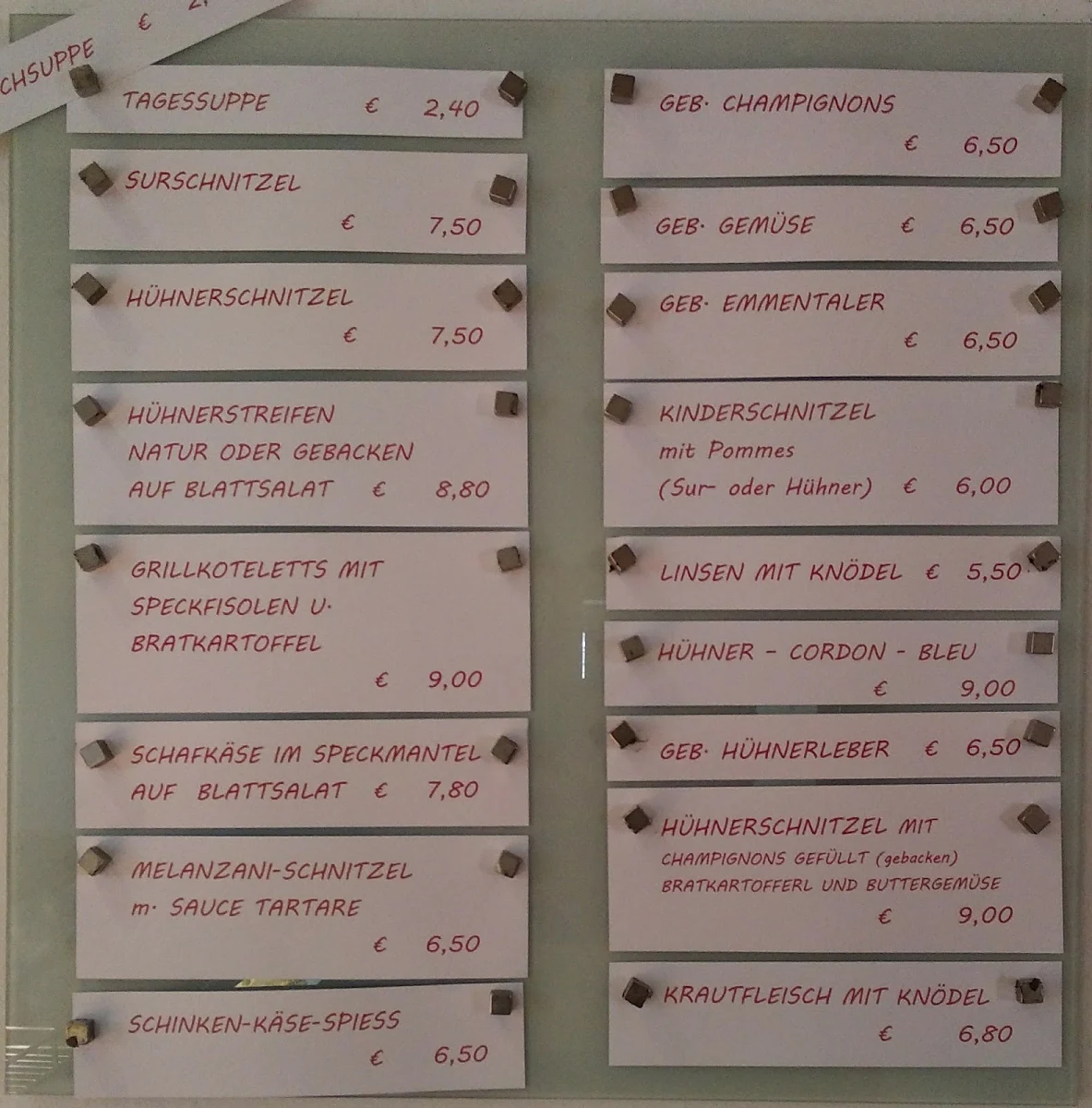 Speisekarte photo 2