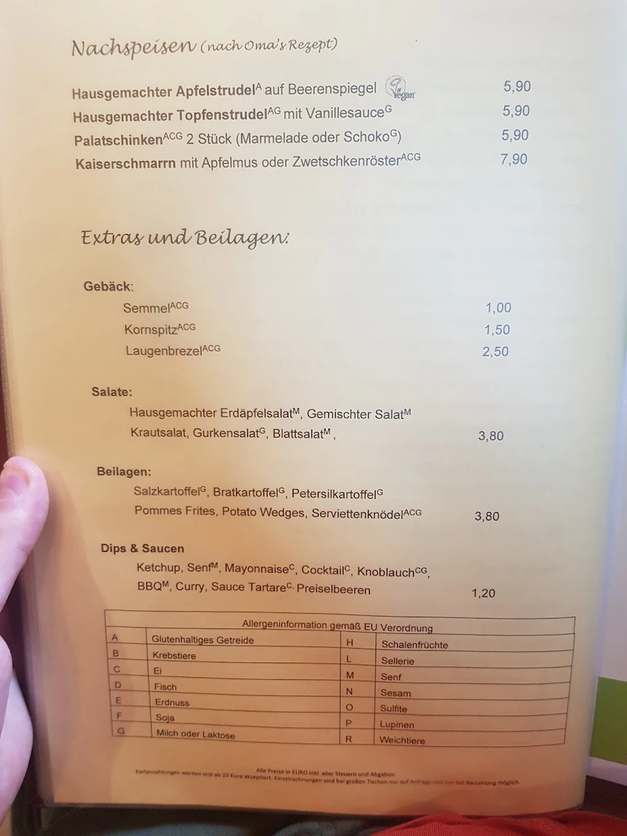 Speisekarte photo 4
