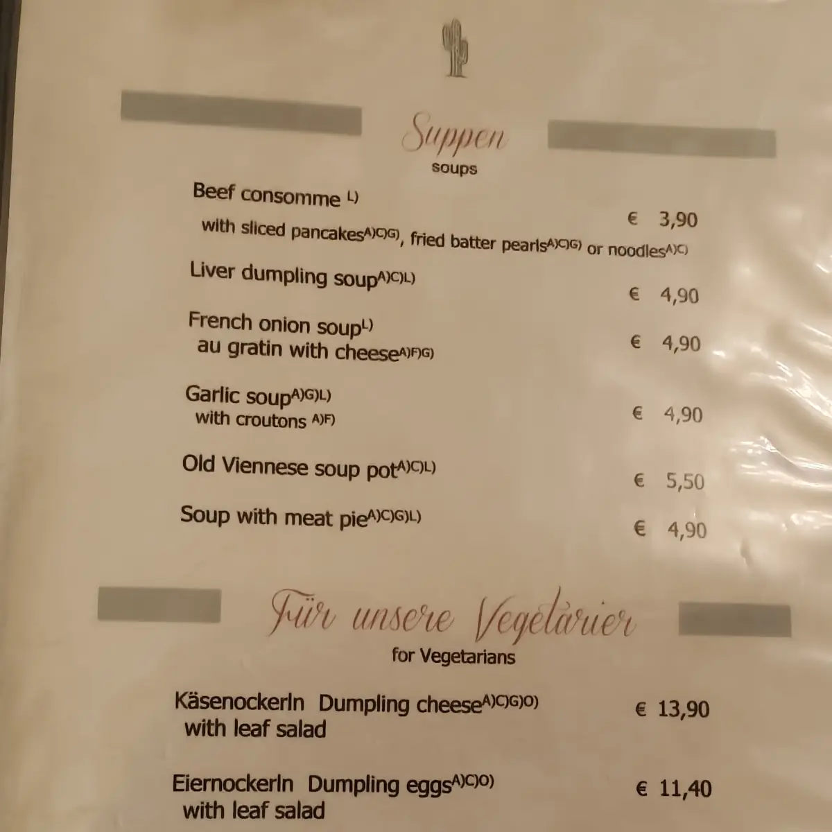 Speisekarte photo 2