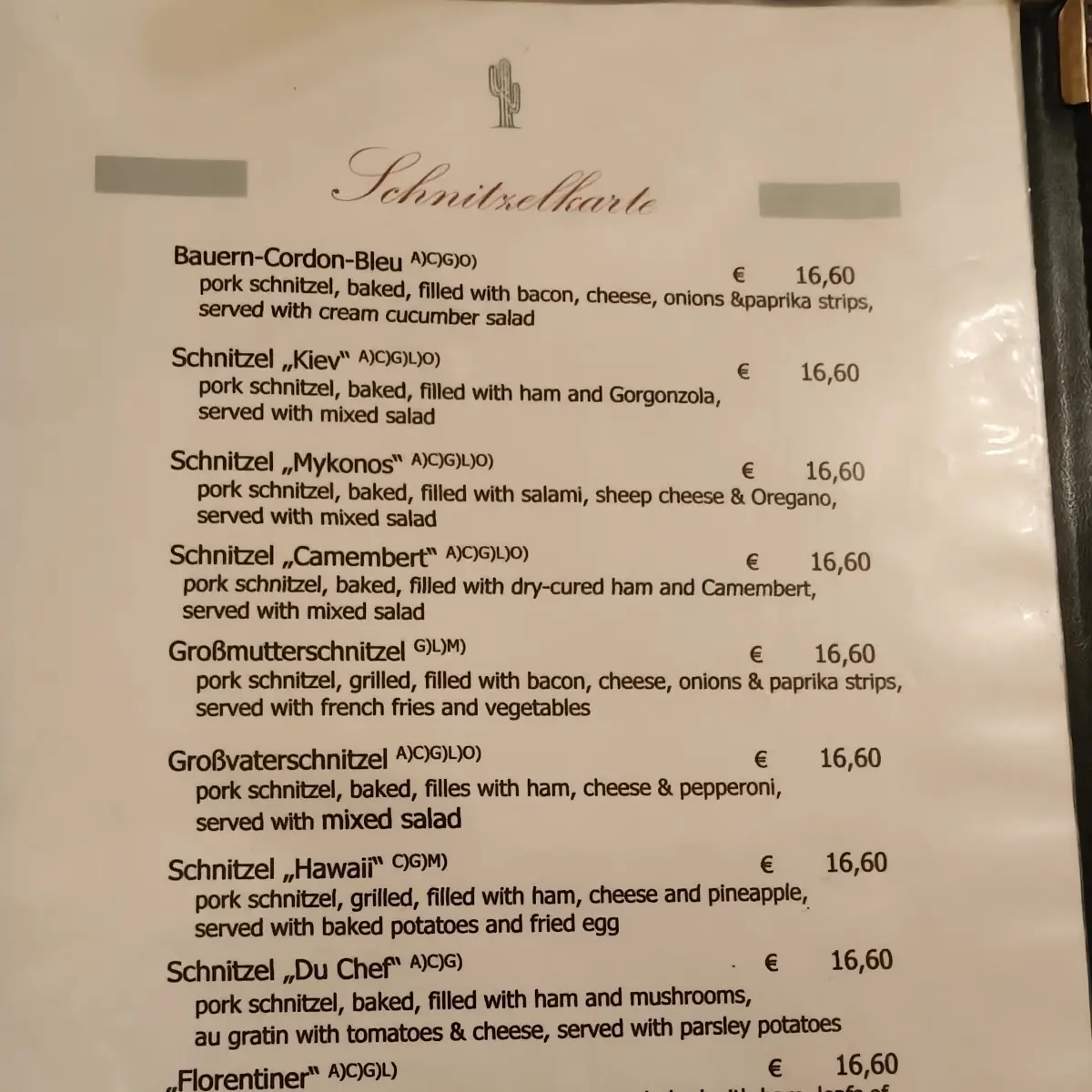Speisekarte photo 3