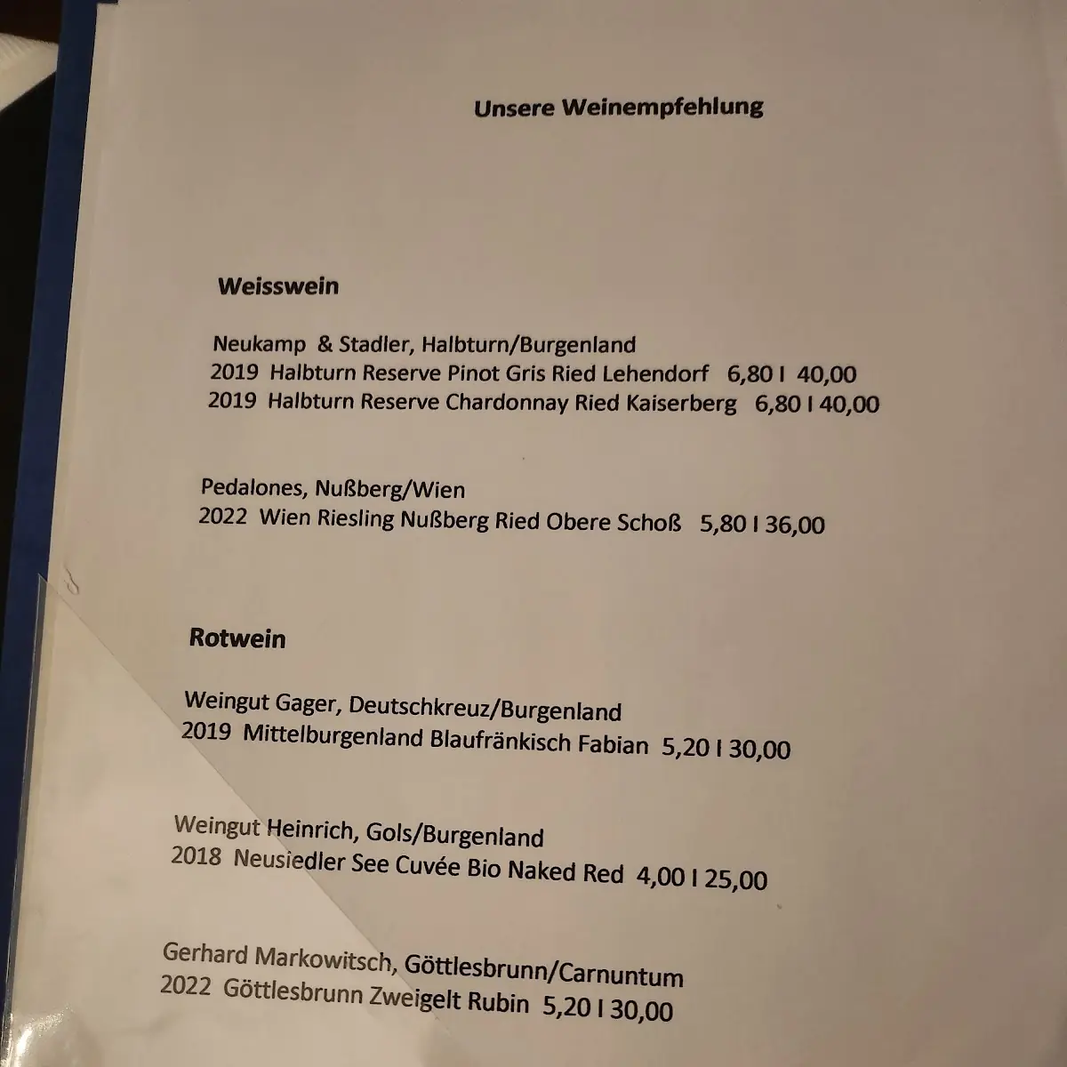 Speisekarte photo 7