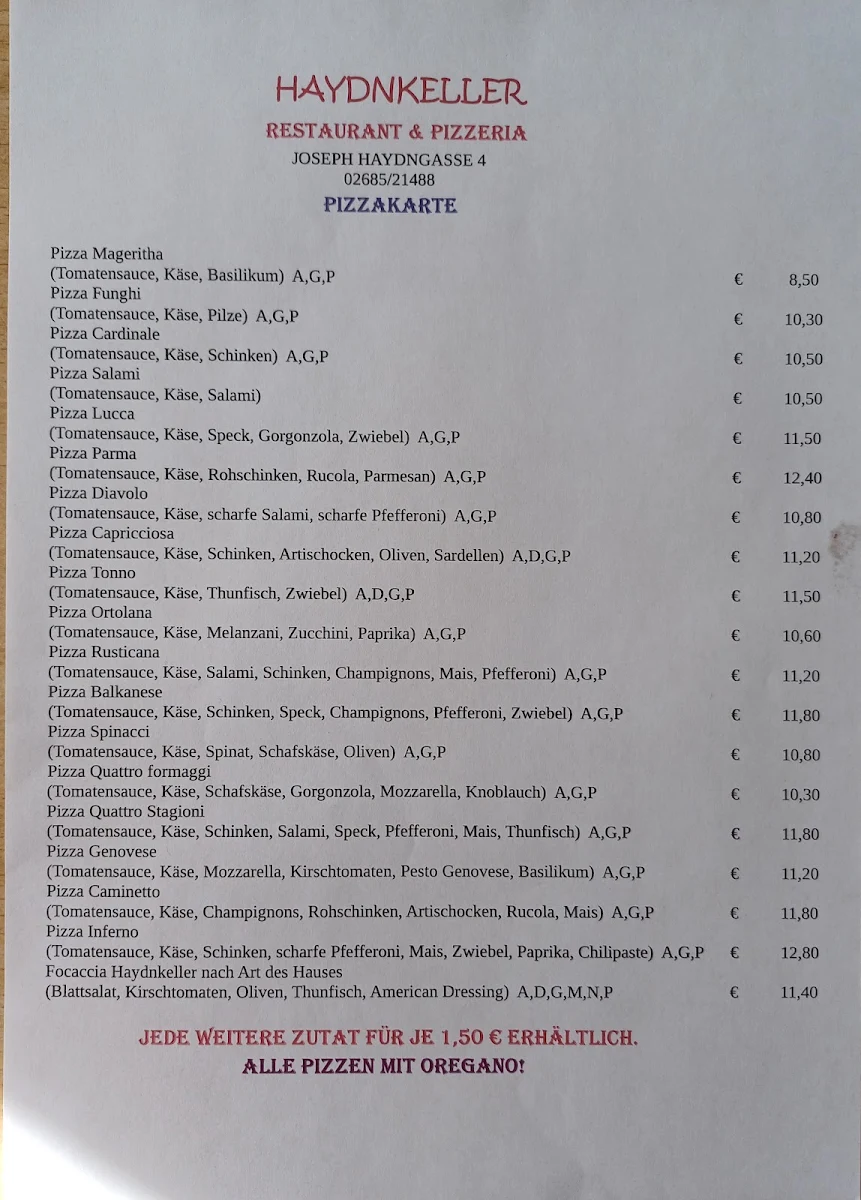 Speisekarte photo 1