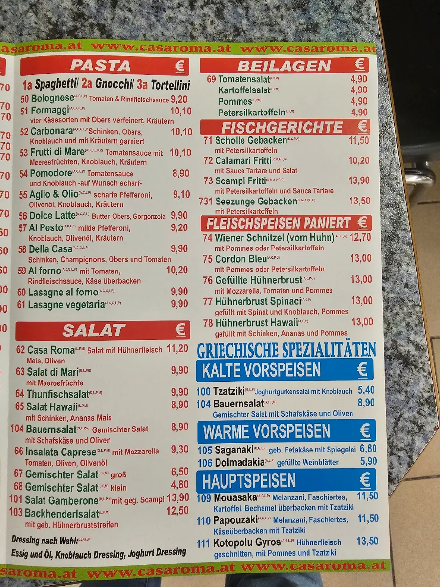Speisekarte photo 2