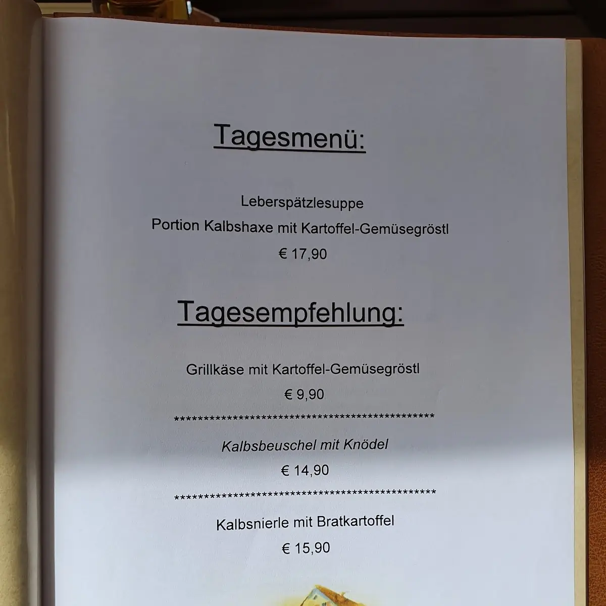 Speisekarte photo 3