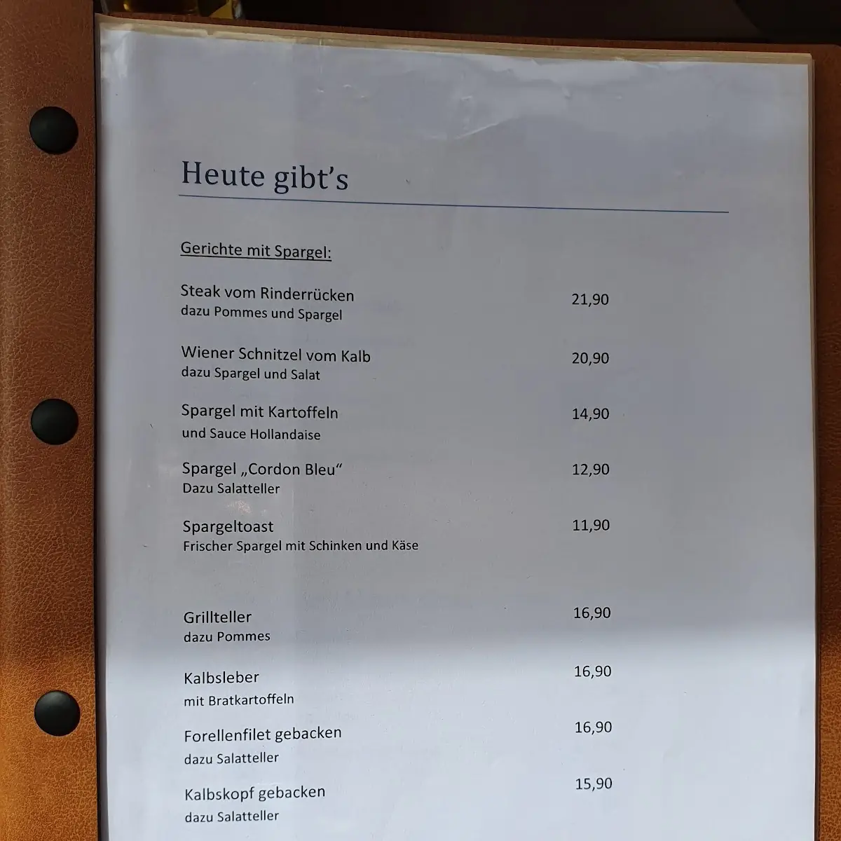 Speisekarte photo 8