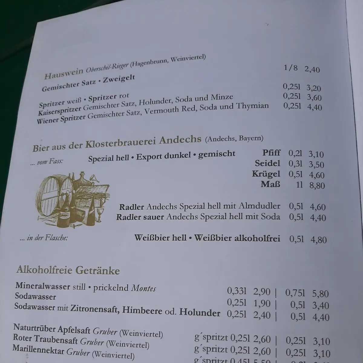 Speisekarte photo 3