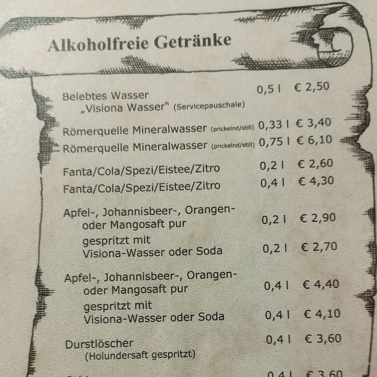 Speisekarte photo 3