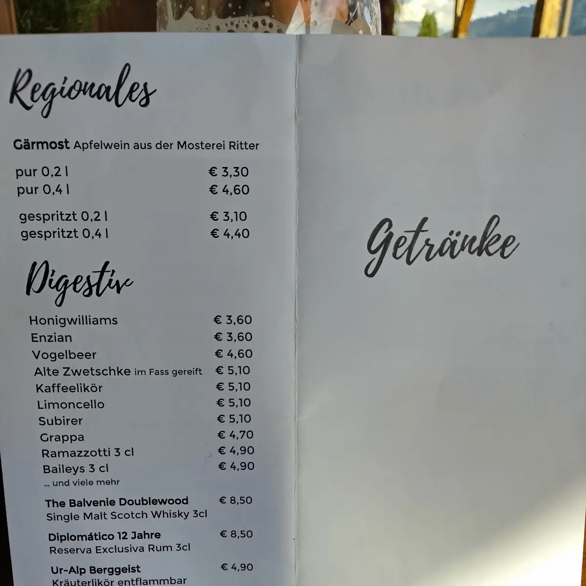 Speisekarte photo 5