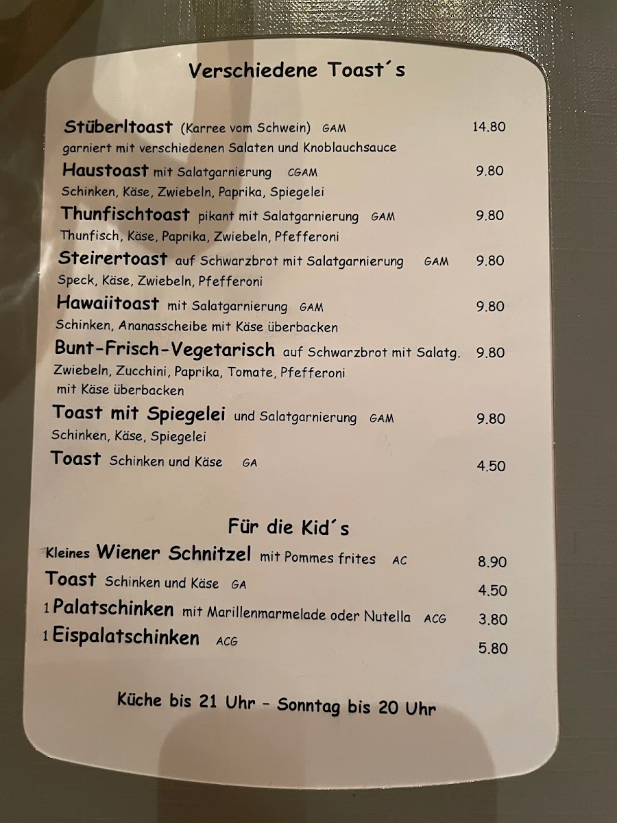 Speisekarte photo 1