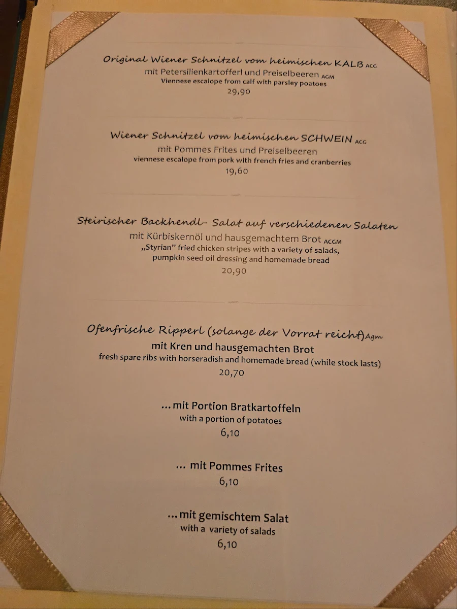 Speisekarte photo 2