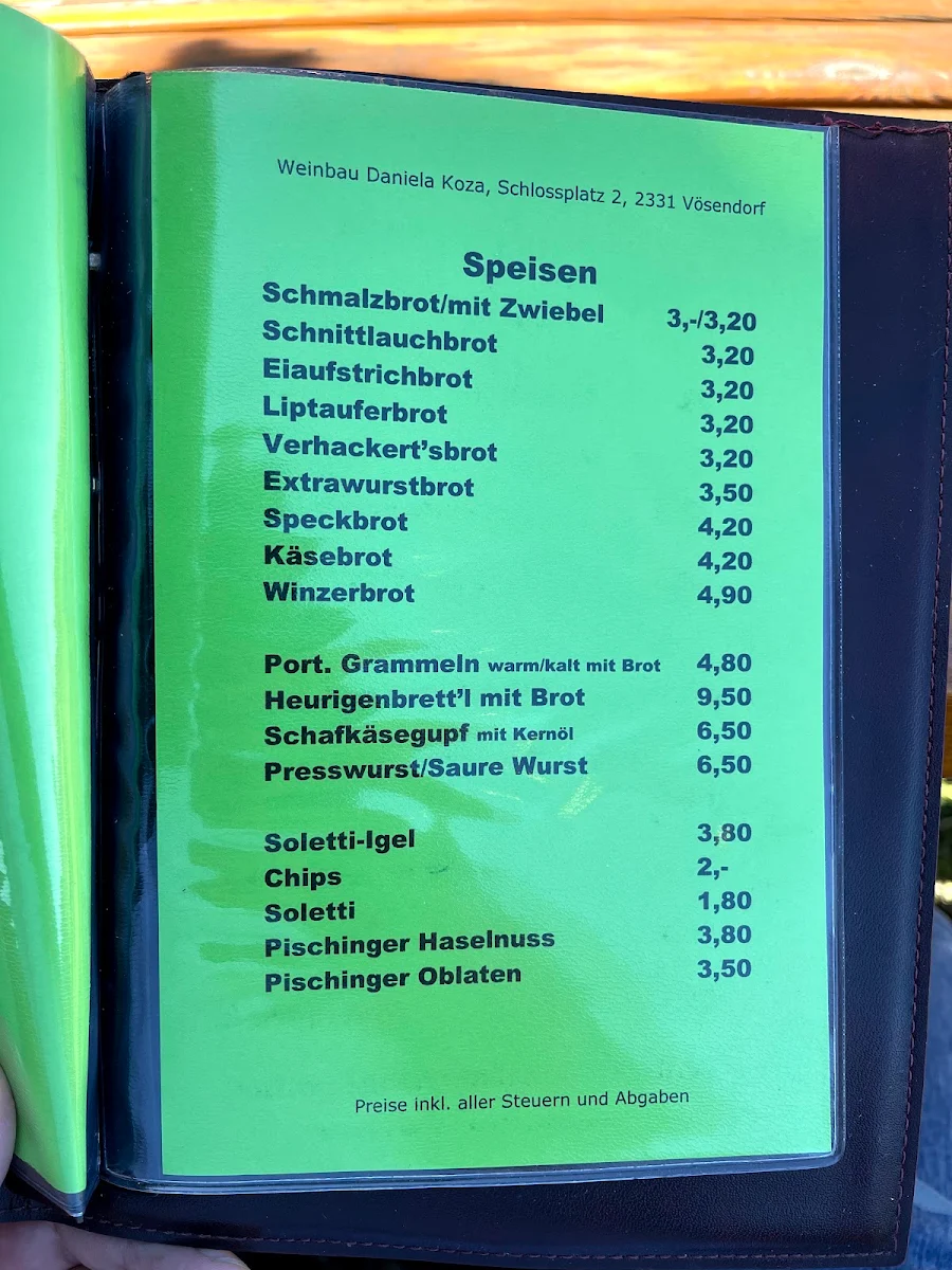 Speisekarte photo 2
