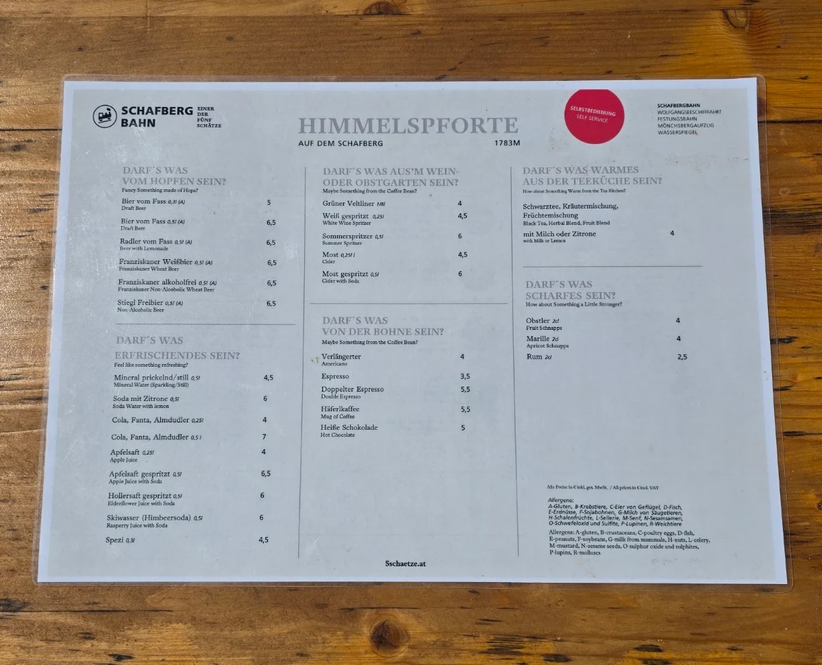Speisekarte photo 1