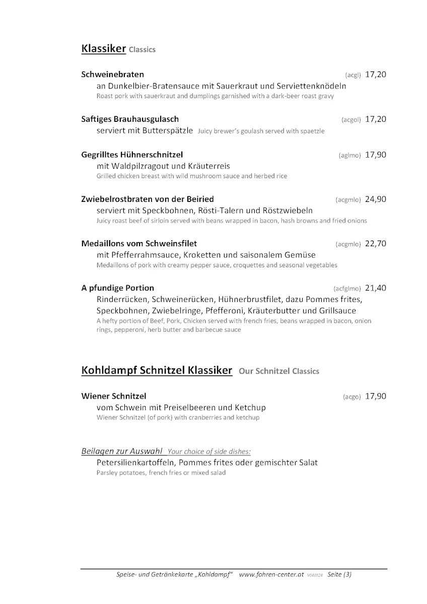Speisekarte photo 1