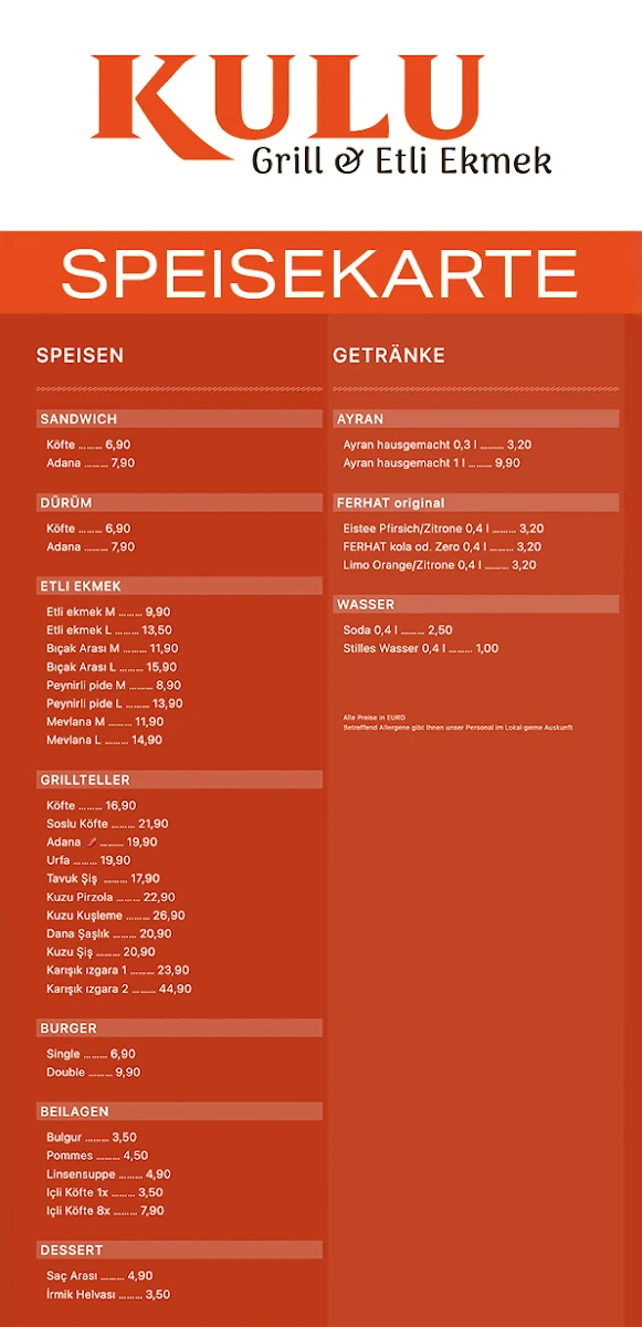 Speisekarte photo 1