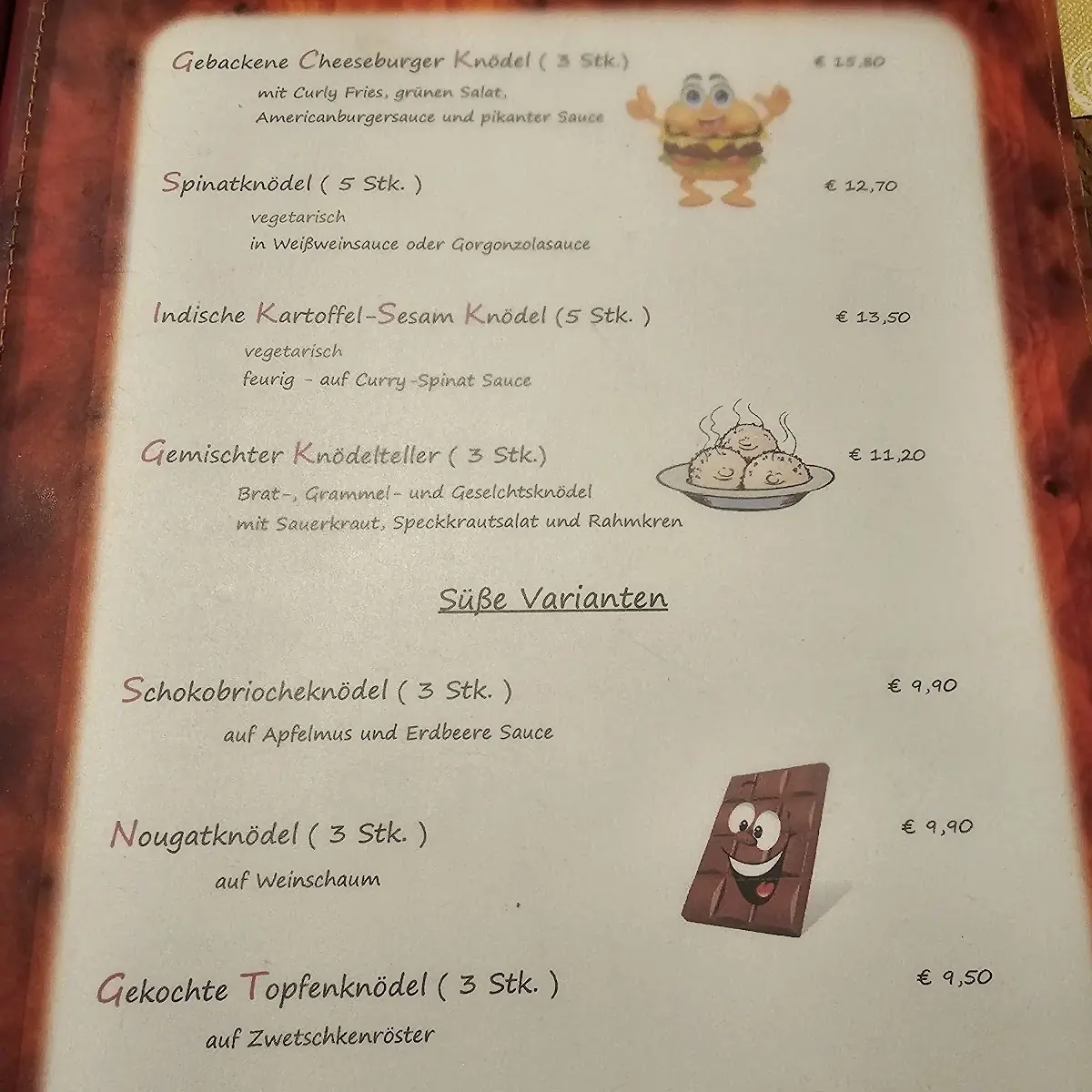 Speisekarte photo 1