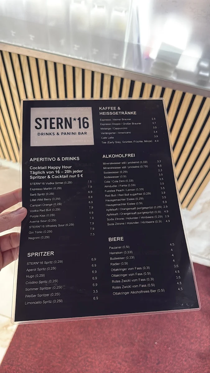 Speisekarte, STERN16 - Pizza & Burger Bar