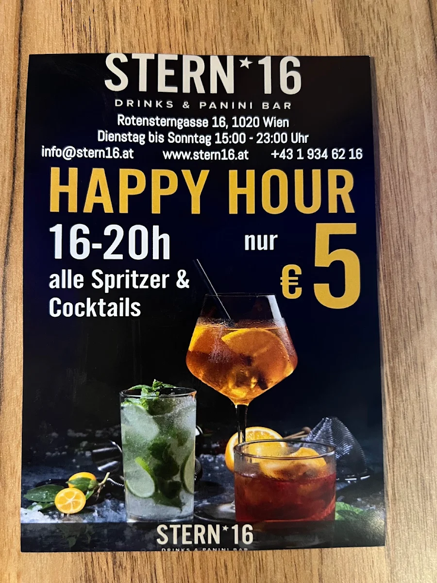 Speisekarte, STERN16 - Pizza & Burger Bar