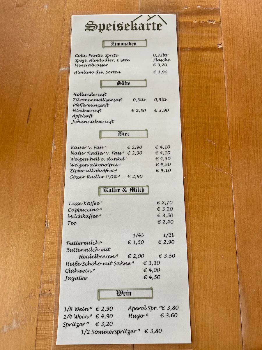 Speisekarte photo 1