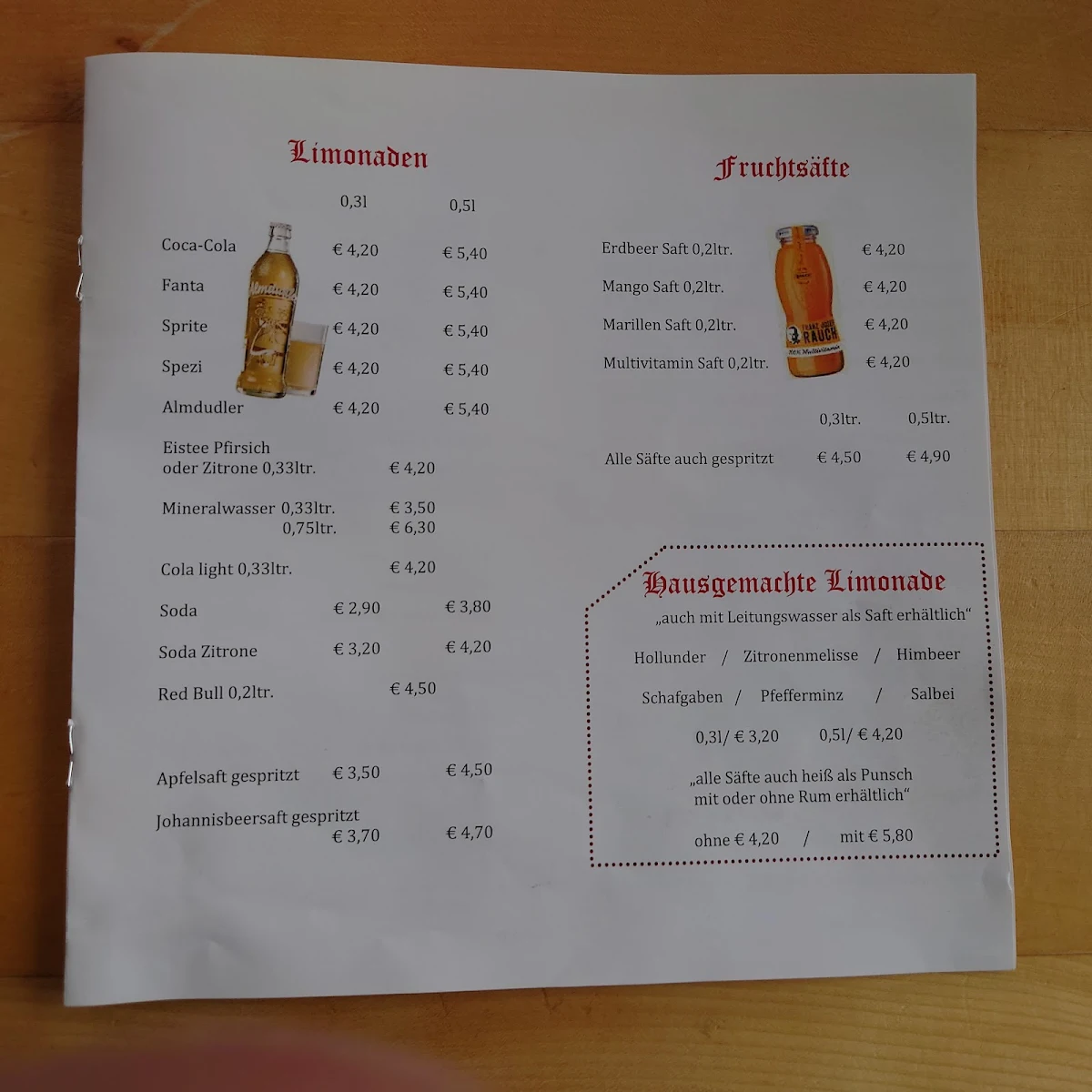 Speisekarte photo 5