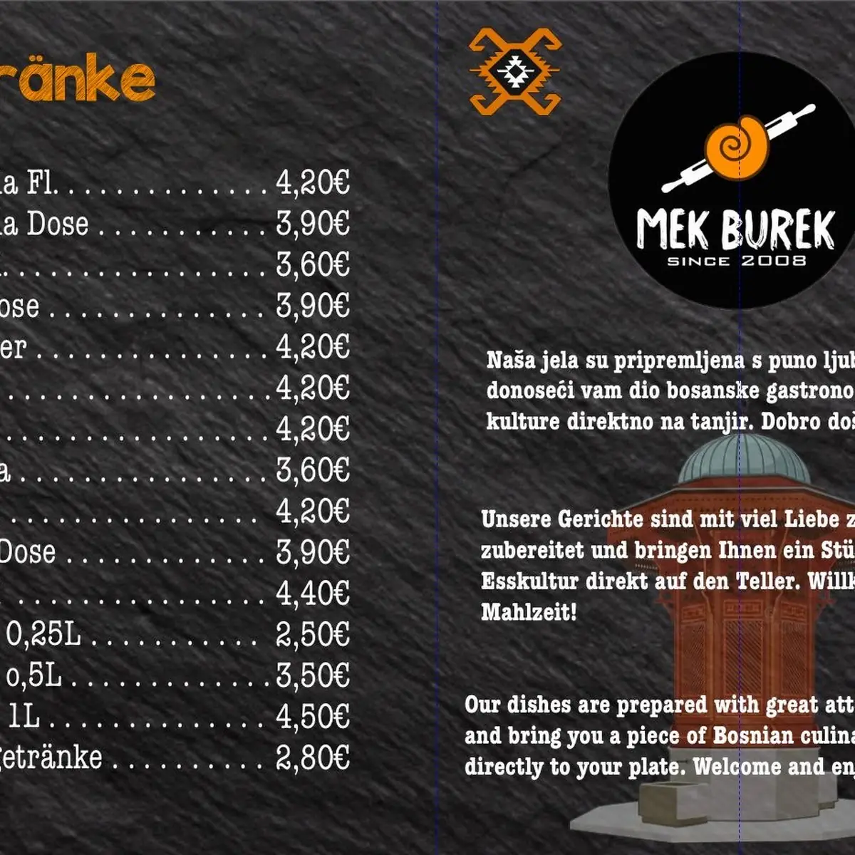 Speisekarte photo 2