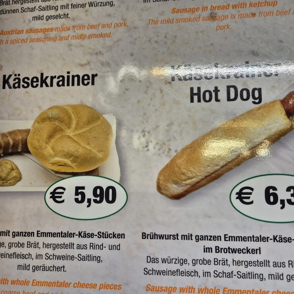 Speisekarte photo 2