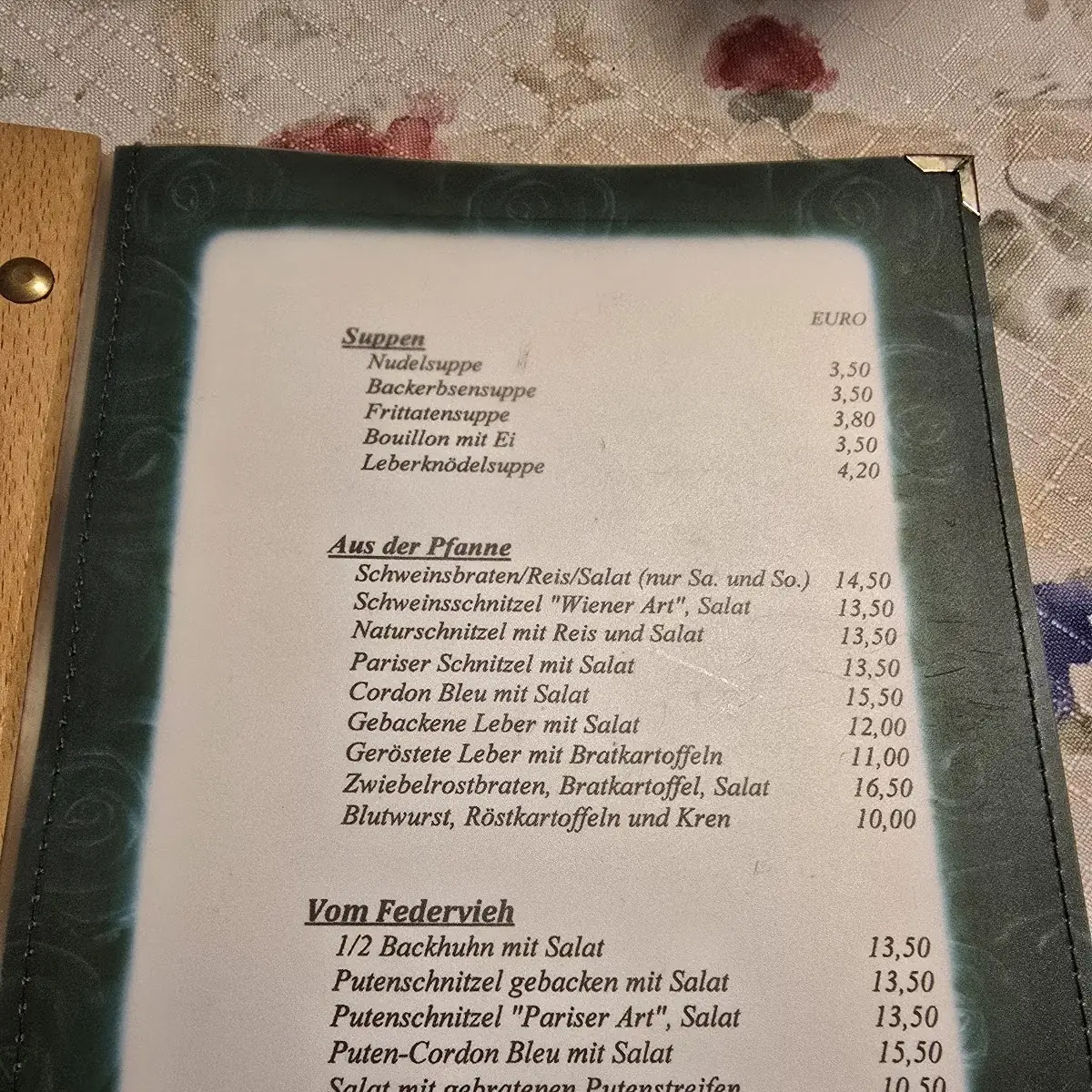 Speisekarte photo 1